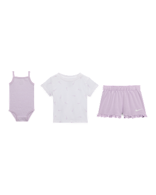 Детские шорты Nike Essentials Baby (0-9M) 2-Piece Ruffle Shorts Set
