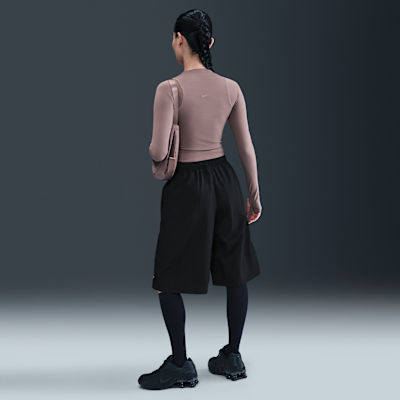 Damskie luźne spodenki do kolan ze średnim stanem Nike Sportswear