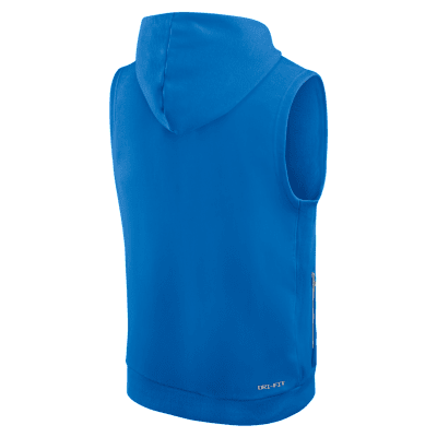 Detroit Lions Sideline Men's Nike Dri-FIT NFL Sleeveless Pullover Hoodie
