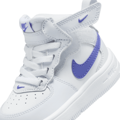 Tenis para bebé e infantil Nike Force 1 Mid EasyOn