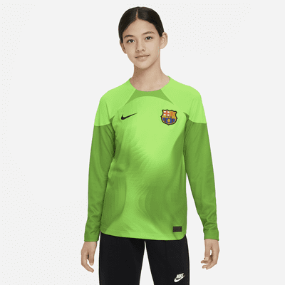 Equipación portero FC Barcelona 2022/23 Camiseta de fútbol Nike Dri-FIT - Niño/a. Nike ES