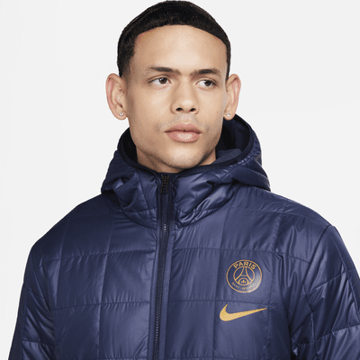 Paris Saint-Germain Men's Nike Fleece-Lined Hooded Jacket. Nike IL