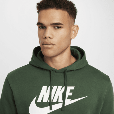 Sudadera con gorro sin cierre con estampado para hombre Nike Sportswear Club Fleece