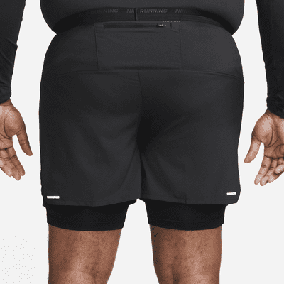 Shorts de running híbridos Dri-FIT de 12.5 cm para hombre Nike Stride