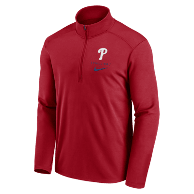 Philadelphia Phillies Franchise Logo Pacer Men's Nike Dri-FIT MLB 1/2-Zip Jacket