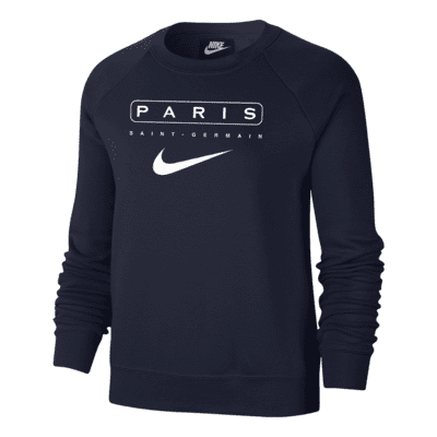 Paris Saint-Germain Women's Fleece Varsity Crew-Neck Sweatshirt. Nike.com