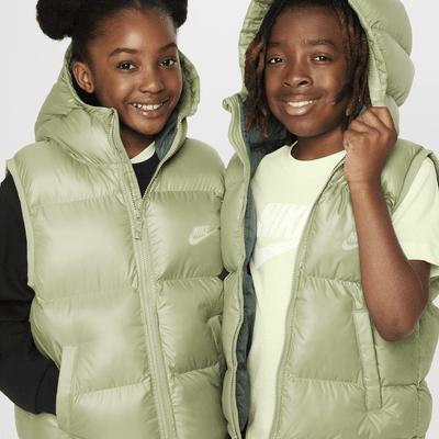 Nike Sportswear Heavyweight Synthetic Fill EasyOn Big Kids' Therma-FIT Repel Loose Hooded Vest