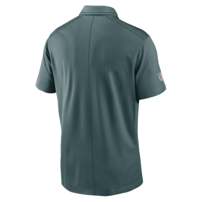 NFL Philadelphia Eagles Mens Dri Fit Polo Shirt L Green White