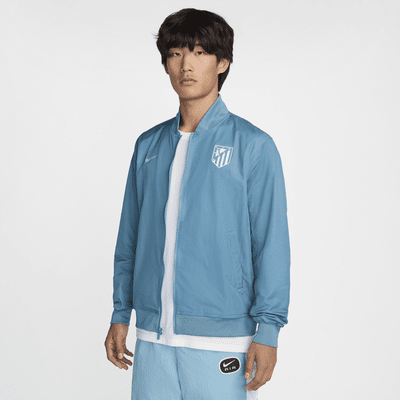 Giacca bomber Nike Football in tessuto sfoderato Atlético de Madrid Sport Essentials da uomo – Away