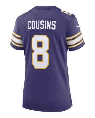 NFL Minnesota Vikings 8 Kirk Cousins Nike White Women Jersey