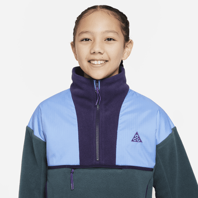 Túnica holgada para niños talla grande Nike ACG "Wolf Tree"