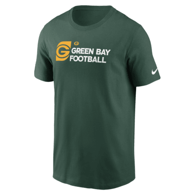 Green Bay Packers Team Outline Essential T-Shirt Men's Nike NFL T-Shirt