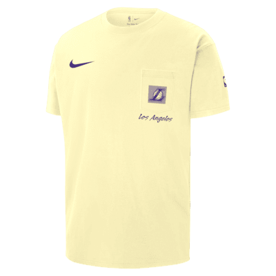 Los Angeles Lakers Courtside City Edition Men's Nike NBA T-Shirt