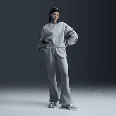 Nike Sportswear Phoenix Fleece extrán túlméretezett, kerek nyakkivágású női pulóver