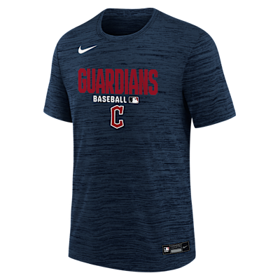 Cleveland Guardians Authentic Collection Velocity T-Shirt Big Kids' Nike Dri-FIT MLB T-Shirt from Nike - $35