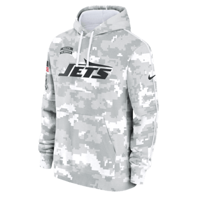 New York Jets Salute to Service Primary Edge Club Men's Nike NFL Pullover Hoodie