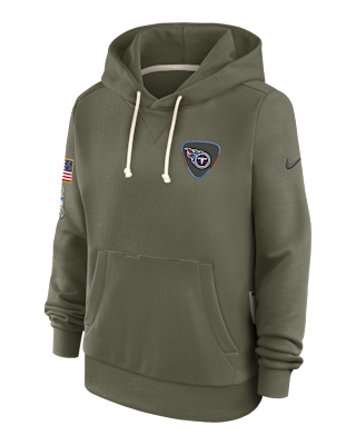 Женское худи Tennessee Titans Salute to Service Sideline Nike Dri-FIT NFL Pullover Hoodie