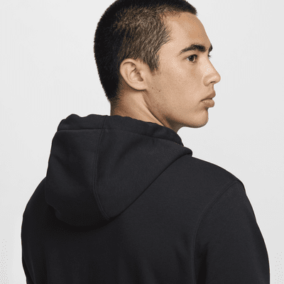 เสื้อมีฮู้ดฟิตเนสผ้าเฟรนช์เทรีผู้ชายแบบสวม Dri-FIT Nike Swoosh