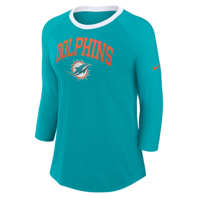 Miami Dolphins Women's Nike NFL 3/4-Sleeve T-Shirt