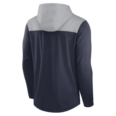 : Dallas Cowboys NFL Dallas Cowboys Mens Nike Heavy Therma Crew  Hoodie, Dark Gray Heather/Navy, Small : Sports & Outdoors