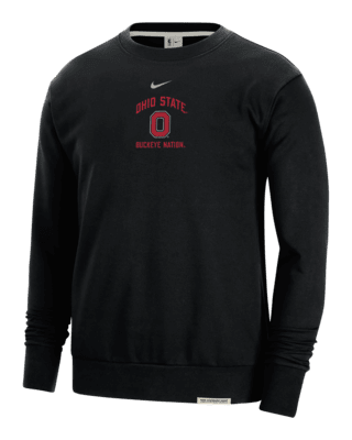 Мужской свитшот Ohio State Standard Issue Nike College Fleece Crew-Neck