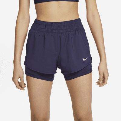 Nike Dri-FIT One Women's Mid-Rise 8cm (approx.) 2-in-1 Shorts