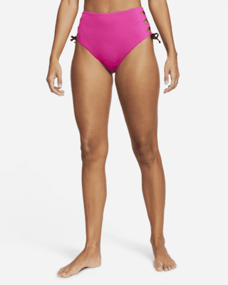 Sede director nombre de la marca Calzón bikini sexy de cintura alta con cordones Nike Solid para mujer. Nike .com