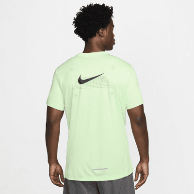 Nike Miler Camiseta de running de manga corta con estampado - Hombre