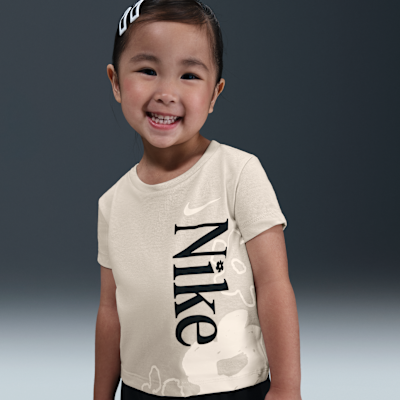 Nike Toddler Wild Flower T-Shirt and Mesh Shorts Set