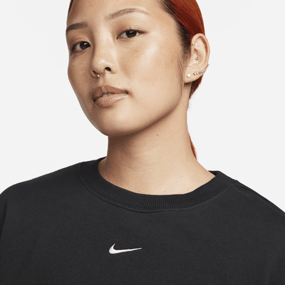 Nike Sportswear Women's French Terry Crew-Neck Crop Top