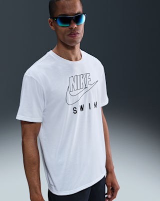 Мужские шорты Nike Swim Swoosh Hydroguard Short-Sleeve Top