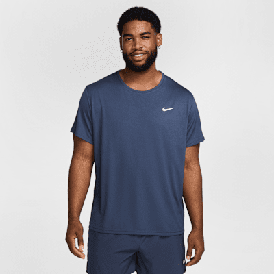 Kortärmad löpartröja Nike Miler Dri-FIT UV för män