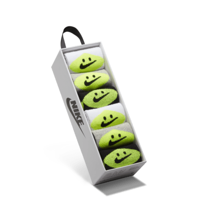 나이키 스마일리 크루 삭스(6켤레) 리틀키즈 드라이 핏 양말