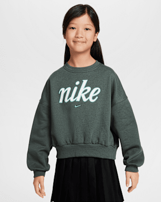 Детский свитшот Nike Sportswear Club Fleece Girls' Boxy Crew-Neck