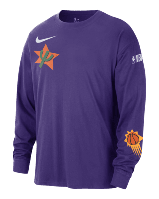 Мужская футболка Phoenix Suns Courtside City Edition Nike NBA Max90 Long-Sleeve