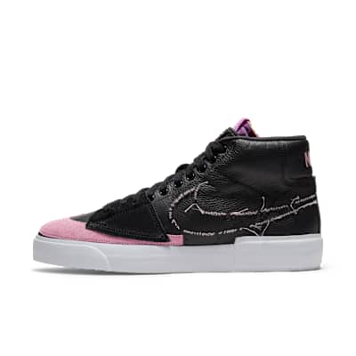 nike sb blazer mid black and white