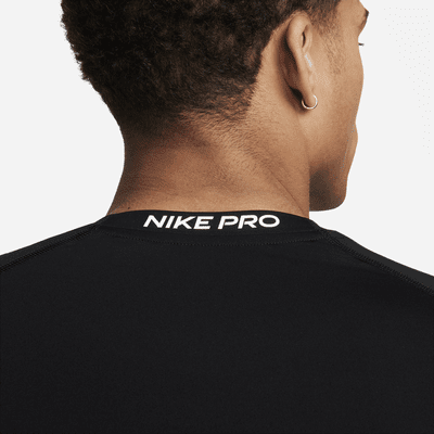 Nike Men's Pro Dri-Fit Slim Long-Sleeve Fitness Top, Small, Black