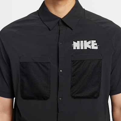 Nike Men's Dri-FIT UV Button-Up Short-Sleeve Running Top