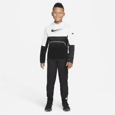 Sudadera con gorro de entrenamiento sin cierre con gráfico para niños talla grande Nike Therma-FIT