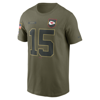 Playera Nike de la NFL para hombre Patrick Mahomes Kansas City Chiefs Salute to Service