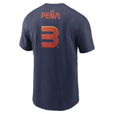 Playera Nike de la MLB para hombre Jeremy Peña Houston Astros City Connect Fuse