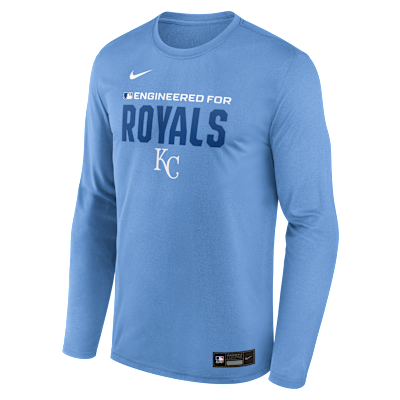 Kansas City Royals Authentic Collection Team Issue Men's Nike Dri-FIT MLB Long-Sleeve T-Shirt from Nike - $48