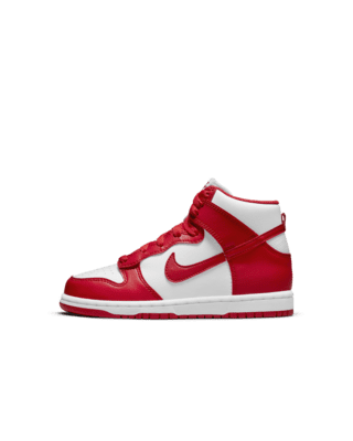 red nike shoes