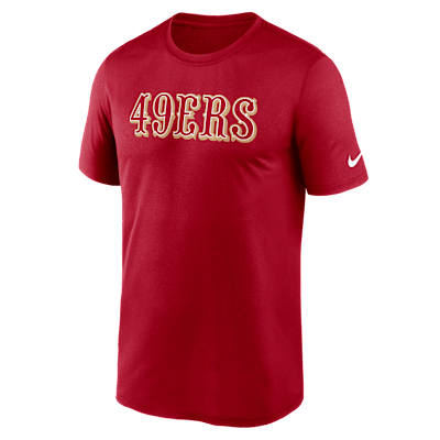 San Francisco 49ers Primetime Legend Wordmark Men's Nike Dri-FIT NFL T-Shirt