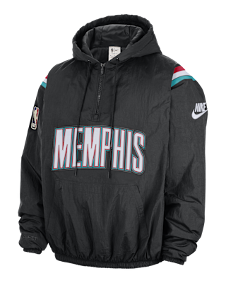 Мужское худи Memphis Grizzlies Hardwood Clasics Nike Therma-FIT NBA 1/2-Zip Hoodie
