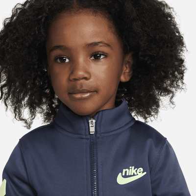 Nike Dri-FIT Colorblocked Toddler 2-Piece Full-Zip Set. Nike.com
