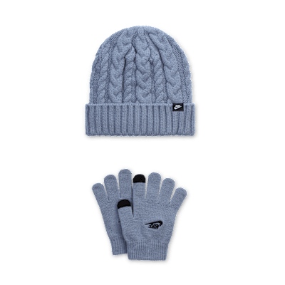 Nike Big Kids' 2-Piece Cable Gifting Beanie Set