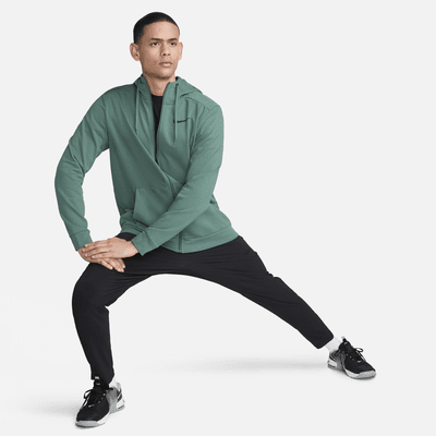 Nike Dry Dri-FIT Fitness-Oberteil mit Kapuze und durchgehendem Reißverschluss für Herren