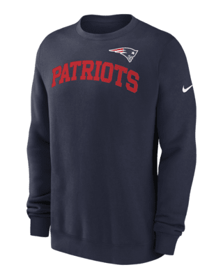 Мужские  New England Patriots Club Nike NFL Pullover Crew