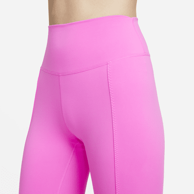 Leggings de tiro alto de largo completo con dobladillo dividido para mujer Nike One